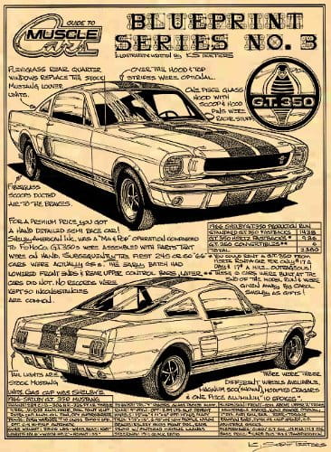 1965 to 1966 GT 350 Blueprint